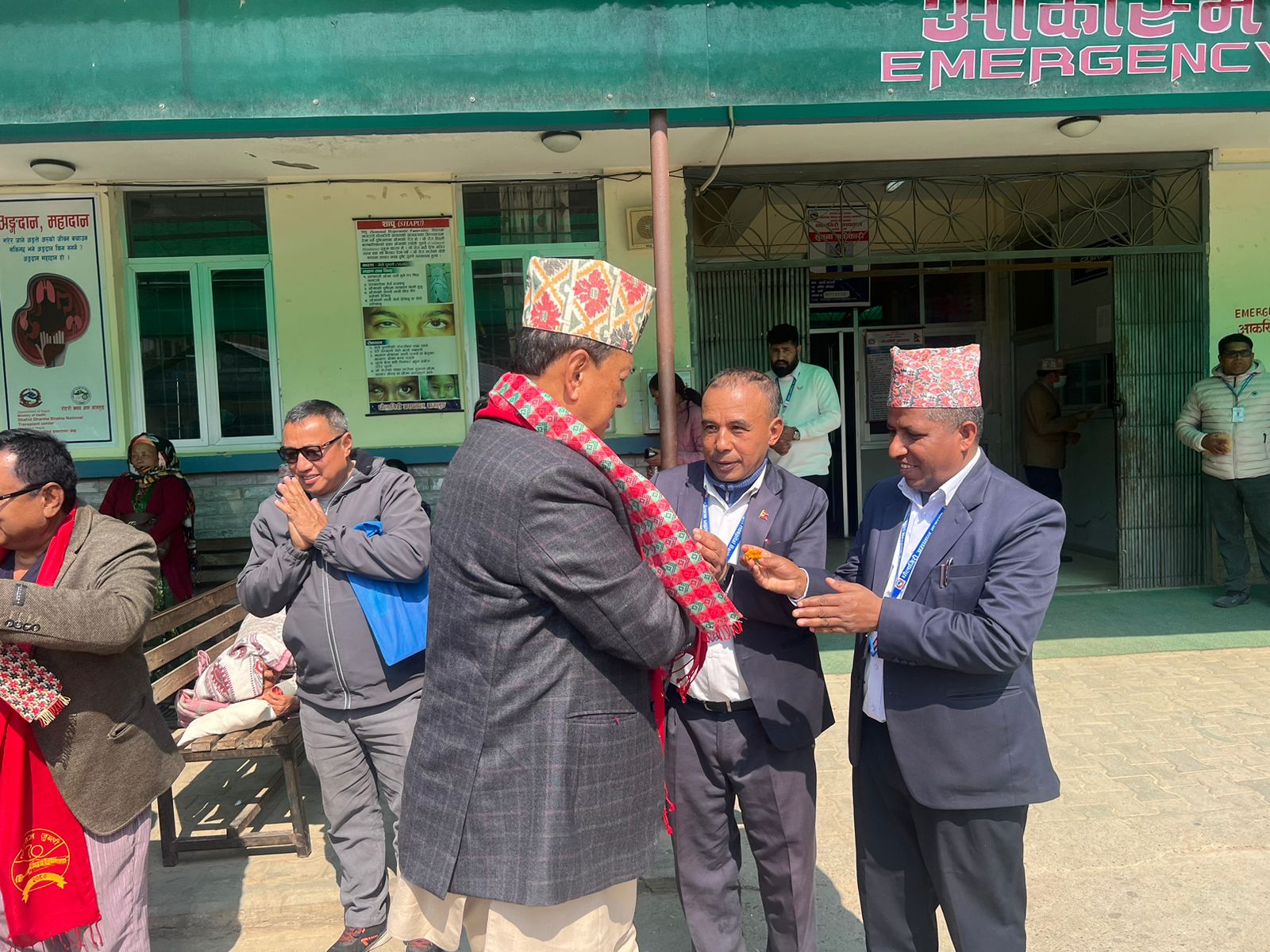 Monitoring of the hospital by the Honorable Minister of Health and Population Mohan Bahadur Basnet